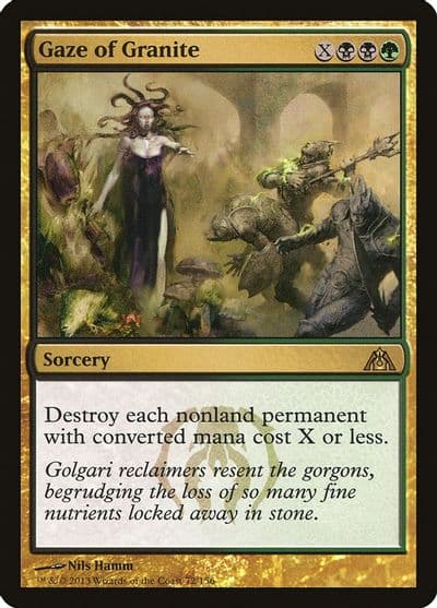 Gaze of Granite Dragon's Maze Magic card