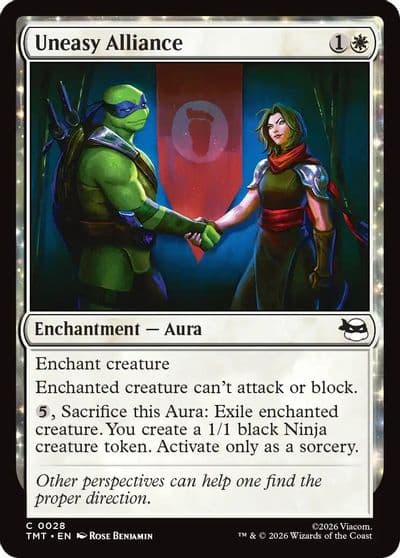 Uneasy Alliance Teenage Mutant Ninja Turtles Magic card
