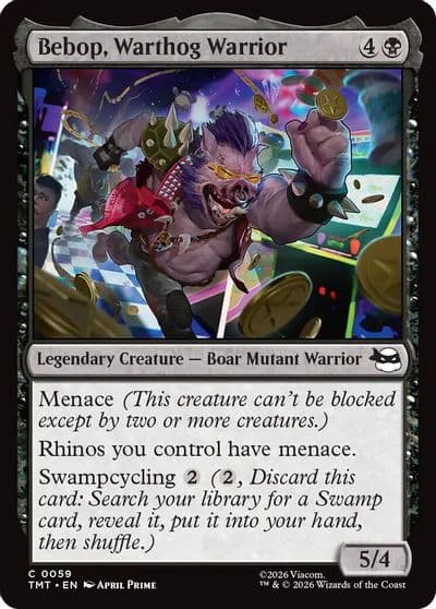 Bebop Warthog Warrior Teenage Mutant Ninja Turtles Magic card