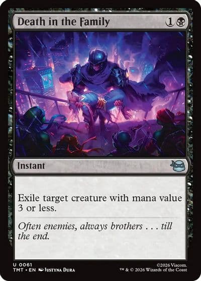 Death in the Family Teenage Mutant Ninja Turtles Magic card