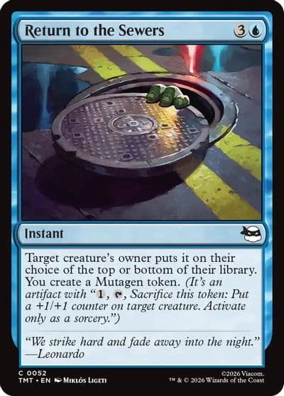 Return to the Sewers Teenage Mutant Ninja Turtles Magic card