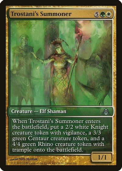 Trostanis Summoner Game Day & Store Championship Promos Magic card