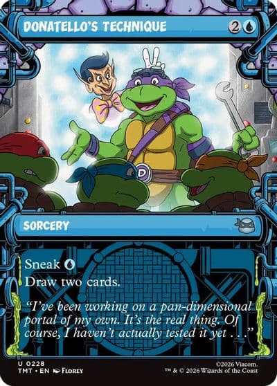 Donatellos Technique Showcase Teenage Mutant Ninja Turtles Magic card