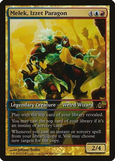 Melek Izzet Paragon Game Day & Store Championship Promos Magic card