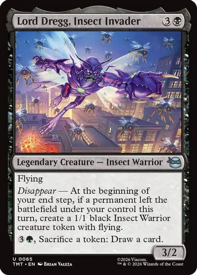 Lord Dregg Insect Invader Teenage Mutant Ninja Turtles Magic card