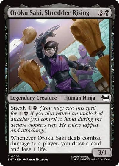 Oroku Saki Shredder Rising Teenage Mutant Ninja Turtles Magic card