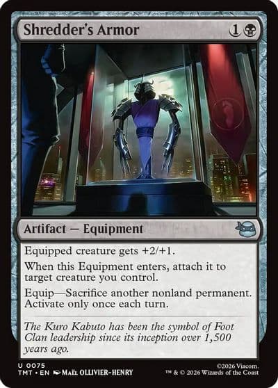 Shredders Armor Teenage Mutant Ninja Turtles Magic card