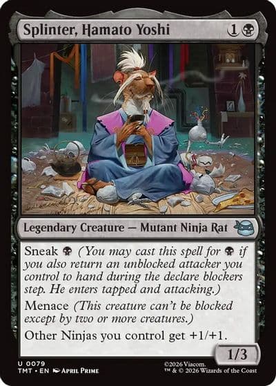 Splinter Hamato Yoshi Teenage Mutant Ninja Turtles Magic card