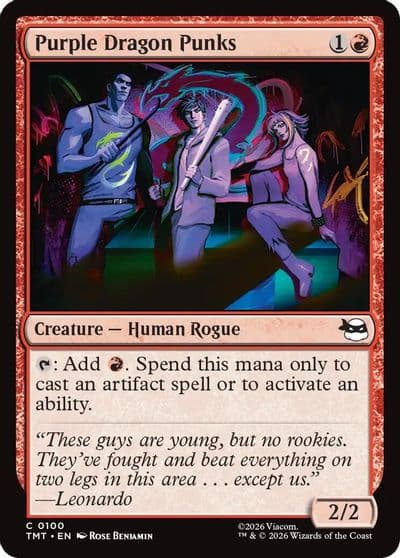 Purple Dragon Punks Teenage Mutant Ninja Turtles Magic card