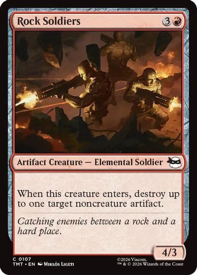 Rock Soldiers Teenage Mutant Ninja Turtles Magic card