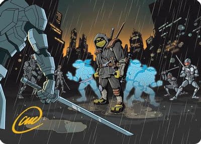 The Last Ronins Technique Art Card Gold Stamped Signature Art Series: Teenage Mutant Ninja Turtles Magic card