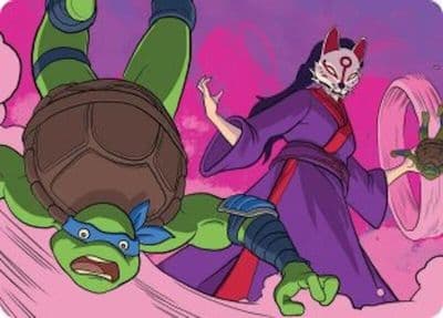 Kitsunes Technique Art Card Art Series: Teenage Mutant Ninja Turtles Magic card