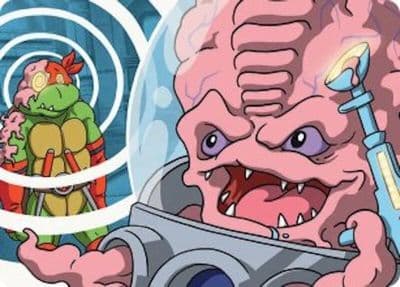 Krang Master Mind Art Card 25 54 Art Series: Teenage Mutant Ninja Turtles Magic card
