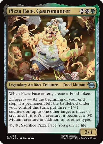 Pizza Face Gastromancer Teenage Mutant Ninja Turtles Magic card