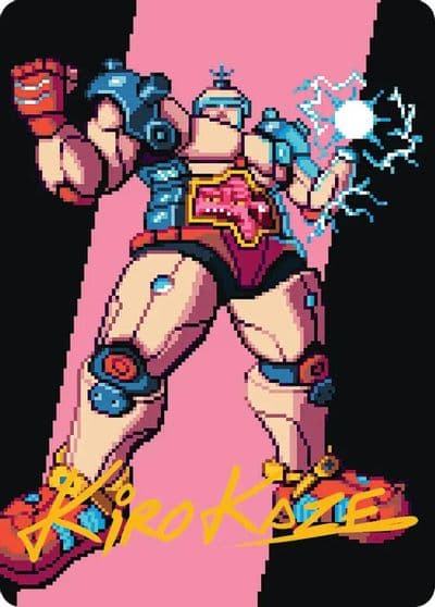Krang the All Powerful Art Card Gold Stamped Signature Art Series: Teenage Mutant Ninja Turtles Magic card