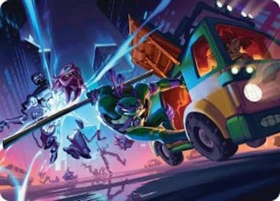 Donatello Rad Scientist Art Card Art Series: Teenage Mutant Ninja Turtles Magic card