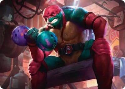 Raphael Tough Turtle Art Card Art Series: Teenage Mutant Ninja Turtles Magic card