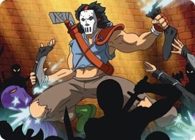 Casey Jones Vigilante Art Card Art Series: Teenage Mutant Ninja Turtles Magic card