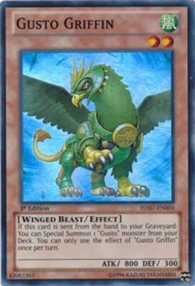 Gusto Griffin Hidden Arsenal 7: Knight of Stars Yu-Gi-Oh! card