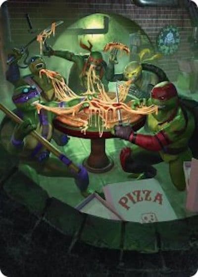 Food Chain Art Card Art Series: Teenage Mutant Ninja Turtles Magic card