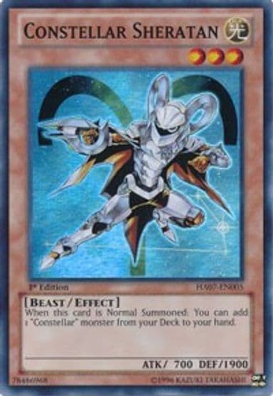 Constellar Sheratan Hidden Arsenal 7: Knight of Stars Yu-Gi-Oh! card