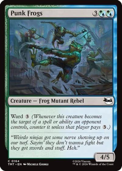 Punk Frogs Teenage Mutant Ninja Turtles Magic card