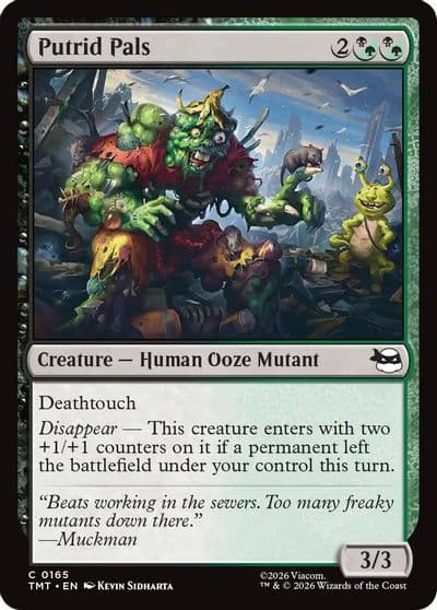 Putrid Pals Teenage Mutant Ninja Turtles Magic card