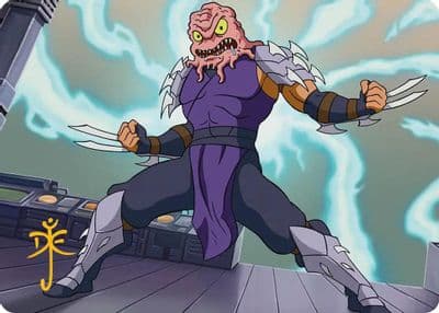 Krang and Shredder Art Card Gold Stamped Signature Art Series: Teenage Mutant Ninja Turtles Magic card