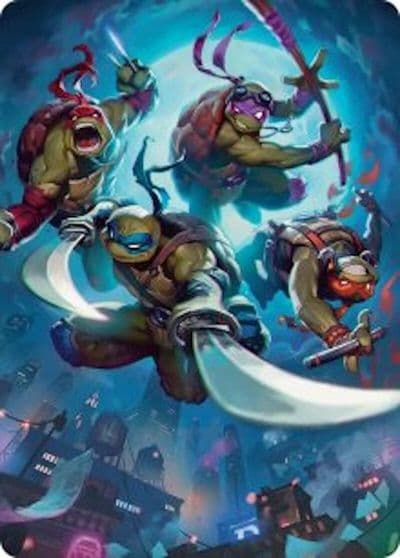 Heroes in a Half Shell Art Card Art Series: Teenage Mutant Ninja Turtles Magic card