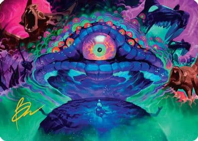 Humongous Fungus Art Card Gold Stamped Signature Art Series: Teenage Mutant Ninja Turtles Magic card