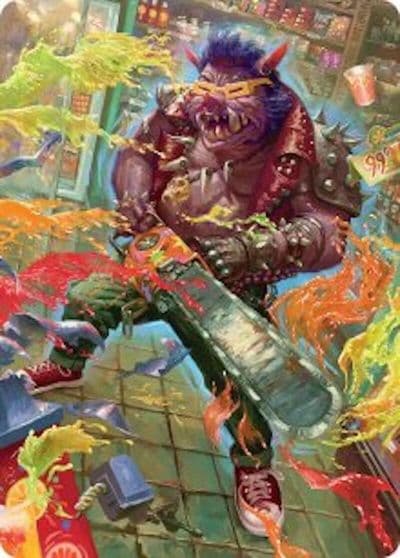 Bebop Porcine Punk Art Card Art Series: Teenage Mutant Ninja Turtles Magic card