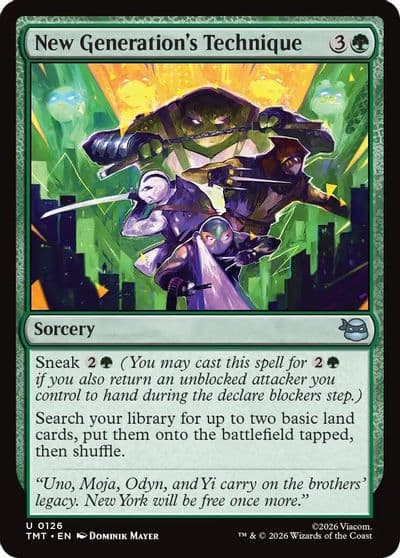 New Generations Technique Teenage Mutant Ninja Turtles Magic card