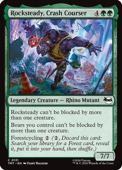 Rocksteady Crash Courser Teenage Mutant Ninja Turtles Magic card