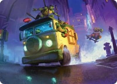 Turtle Van Art Card Art Series: Teenage Mutant Ninja Turtles Magic card