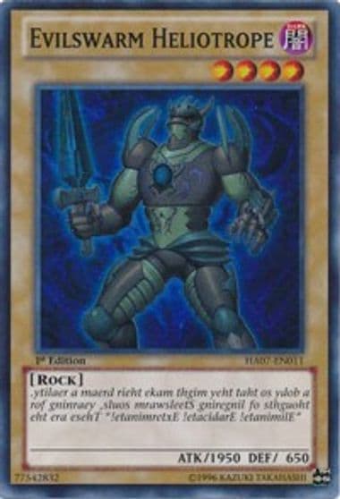Evilswarm Heliotrope Hidden Arsenal 7: Knight of Stars Yu-Gi-Oh! card