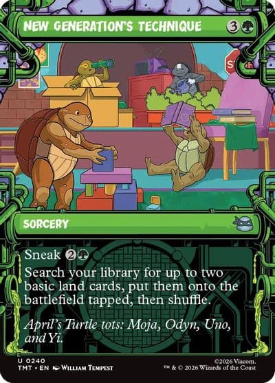 New Generations Technique Showcase Teenage Mutant Ninja Turtles Magic card