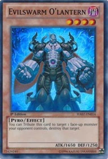 Evilswarm Olantern Hidden Arsenal 7: Knight of Stars Yu-Gi-Oh! card