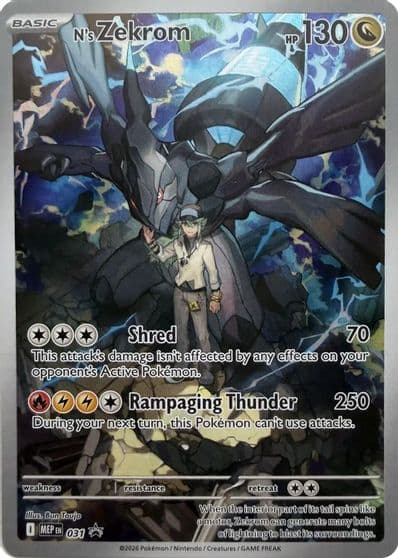 N's Zekrom ME: Mega Evolution Promo Pokemon card