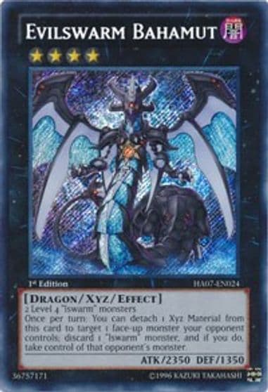 Evilswarm Bahamut Hidden Arsenal 7: Knight of Stars Yu-Gi-Oh! card