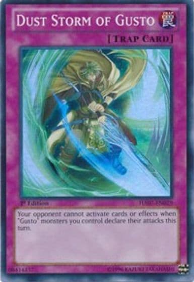 Dust Storm of Gusto Hidden Arsenal 7: Knight of Stars Yu-Gi-Oh! card