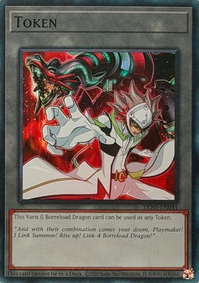 Token Vartis and Borreload Dragon Burst Protocol Yu-Gi-Oh! card
