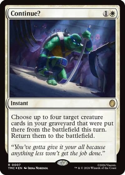 Continue Surge Foil Commander: Teenage Mutant Ninja Turtles Magic card