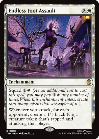 Endless Foot Assault Surge Foil Commander: Teenage Mutant Ninja Turtles Magic card