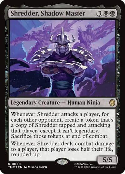 Shredder Shadow Master Surge Foil Commander: Teenage Mutant Ninja Turtles Magic card