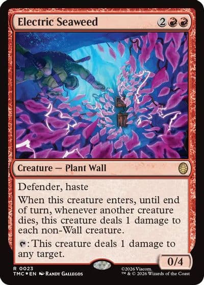 Electric Seaweed Surge Foil Commander: Teenage Mutant Ninja Turtles Magic card