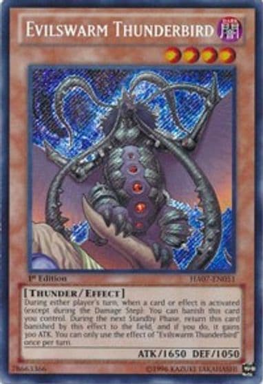 Evilswarm Thunderbird Hidden Arsenal 7: Knight of Stars Yu-Gi-Oh! card