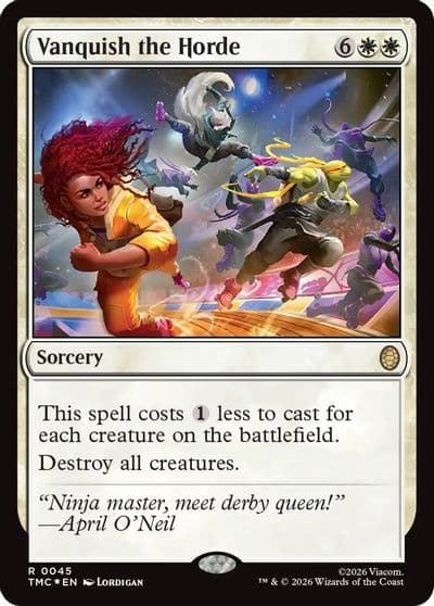Vanquish the Horde Surge Foil Commander: Teenage Mutant Ninja Turtles Magic card