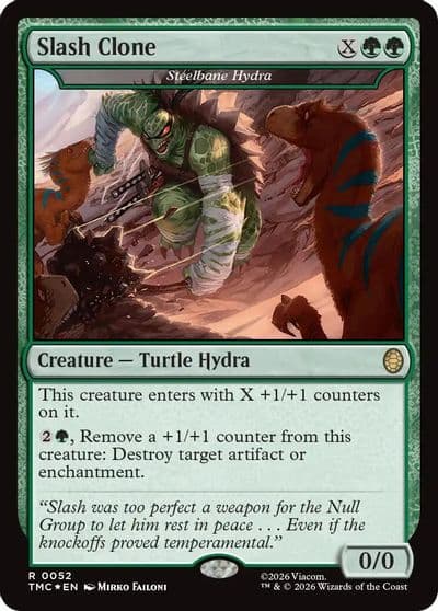 Slash Clone Steelbane Hydra Surge Foil Commander: Teenage Mutant Ninja Turtles Magic card