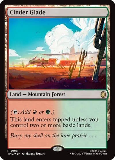 Cinder Glade Surge Foil Commander: Teenage Mutant Ninja Turtles Magic card
