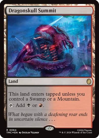 Dragonskull Summit Surge Foil Commander: Teenage Mutant Ninja Turtles Magic card